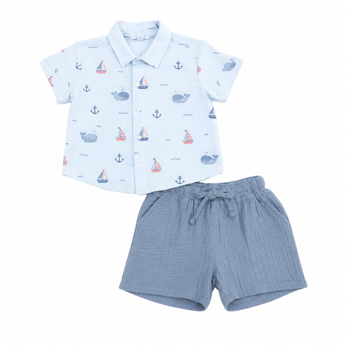 Little Sailor Shirt and Shorts Set