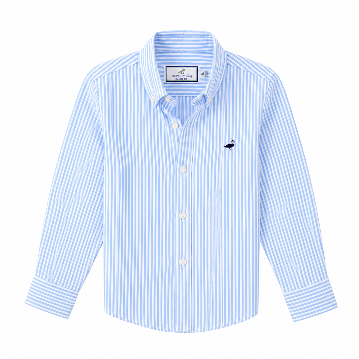 Sky Stripe Classic Button-Down Shirt