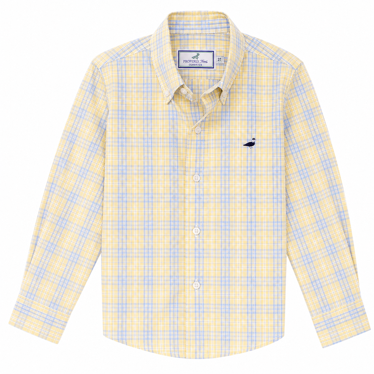 Sunshine Plaid Classic Button-Down Shirt