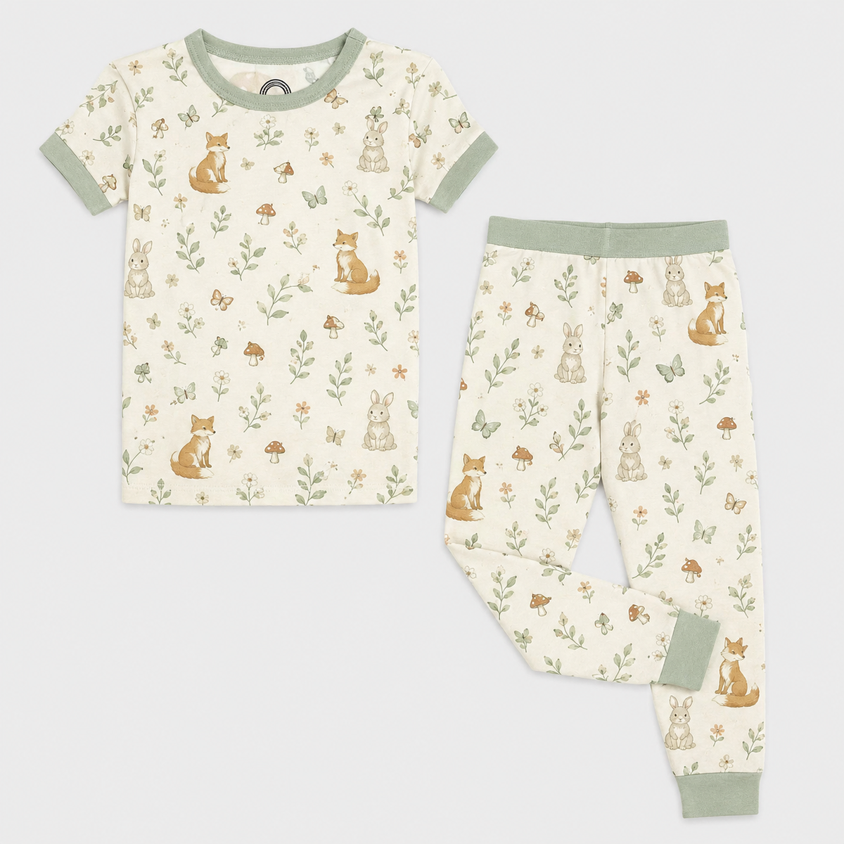 Woodland Friends Bamboo Two Piece Pajama Set