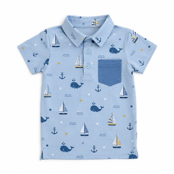 Sail Away Pocket Polo Shirt