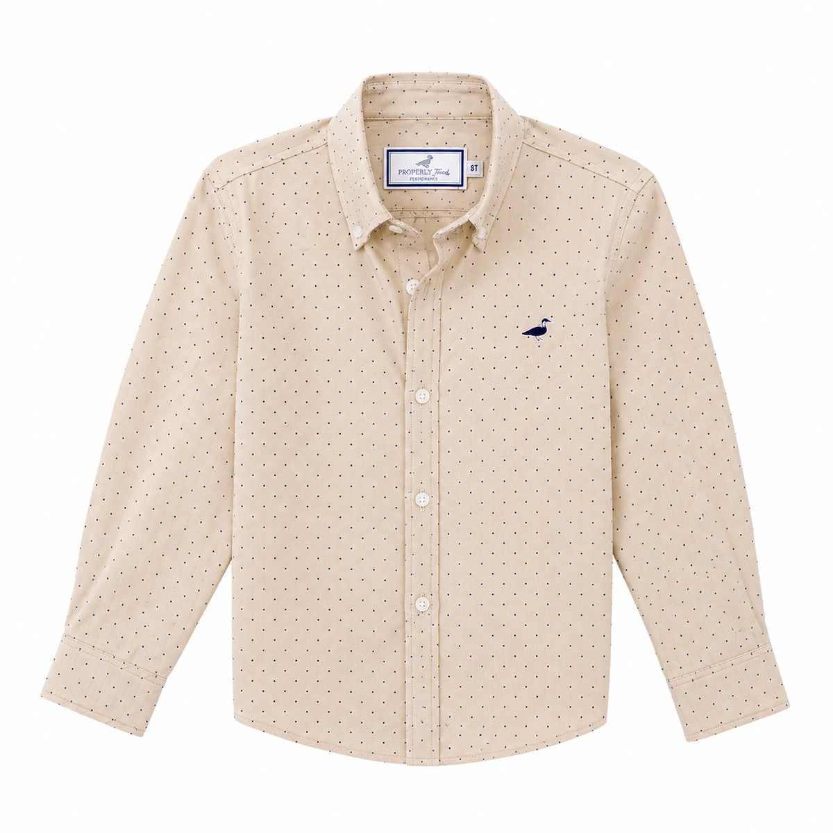 Sand Dot Classic Button-Down Shirt